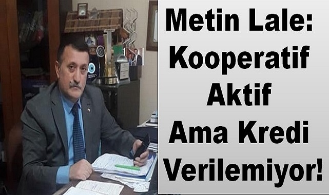 Metin Lale: Kooperatif Aktif Ama Kredi Verilemiyor